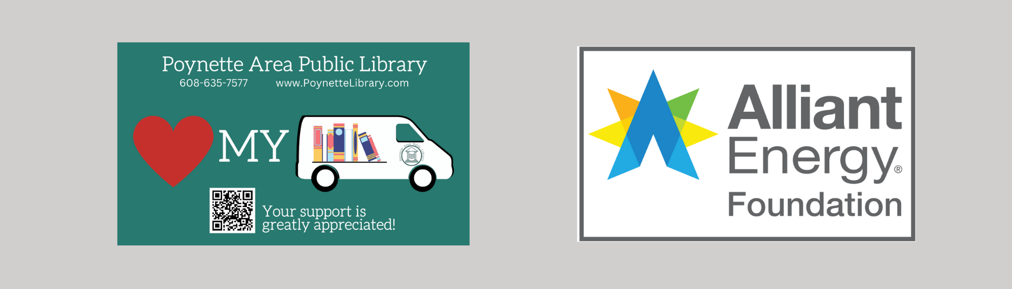 Learn about the bookmobile by clicking here.