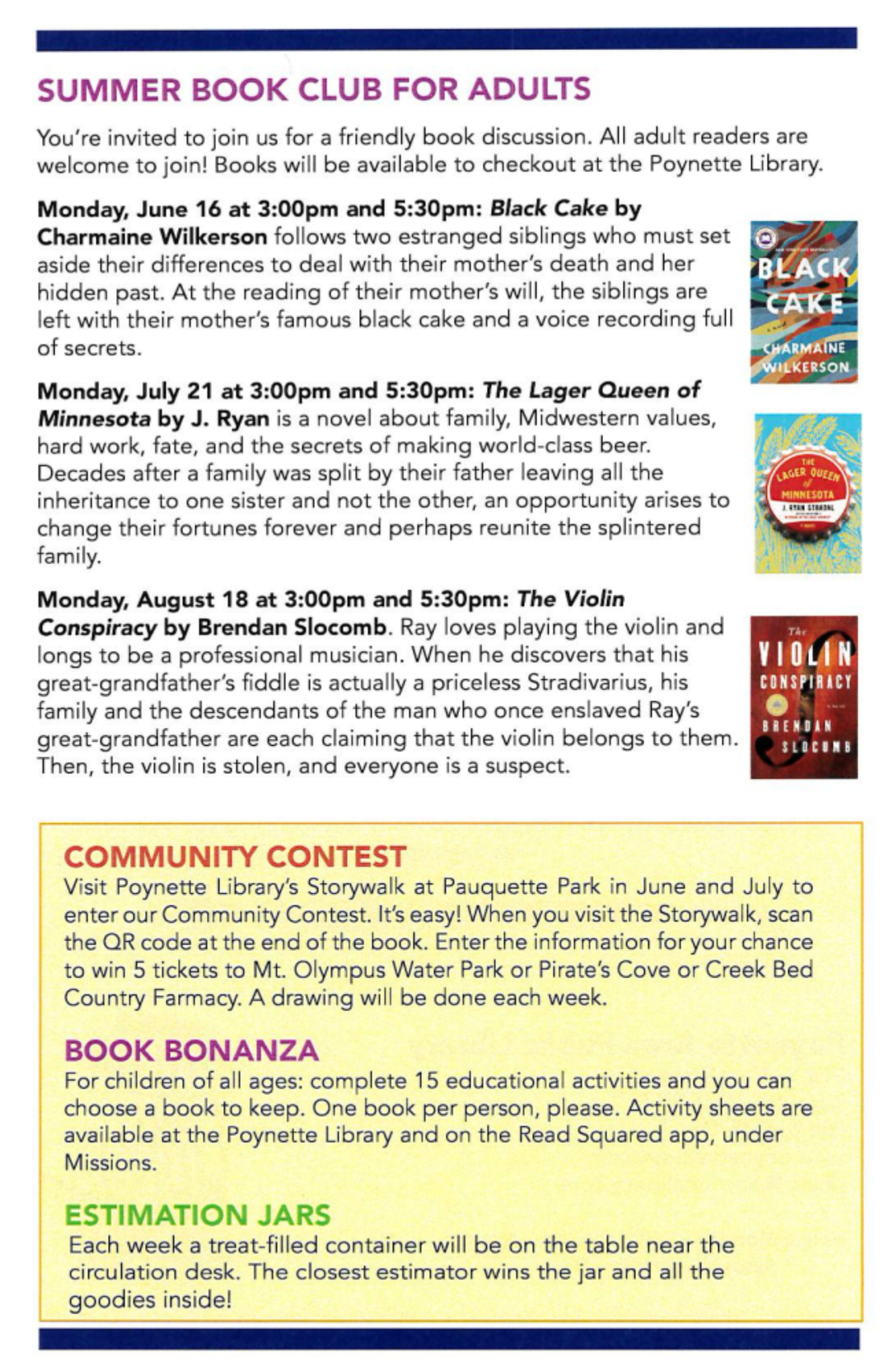 Summer Reading Program page 3