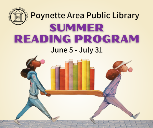 Summer Reading Program runs June 5 through July 31. 
