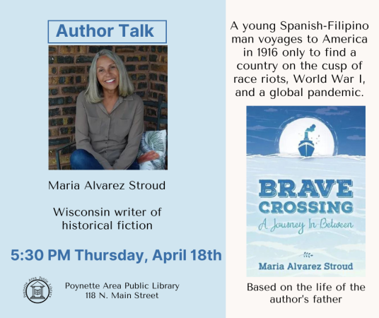 Author Talk with Maria Alvarez Stroud on Thursday, April 18 at 5:30pm.
