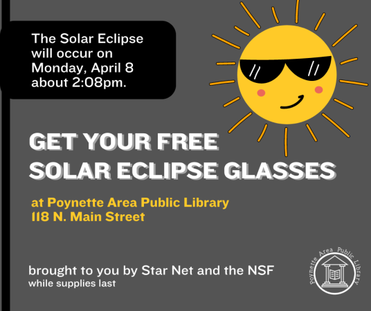 Get your free solar eclipse glasses while supplies last.
