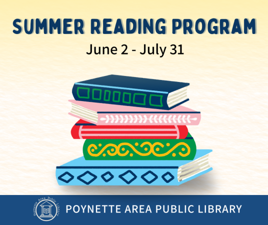 Summer Reading Program runs June 2 to July 31, 2025.